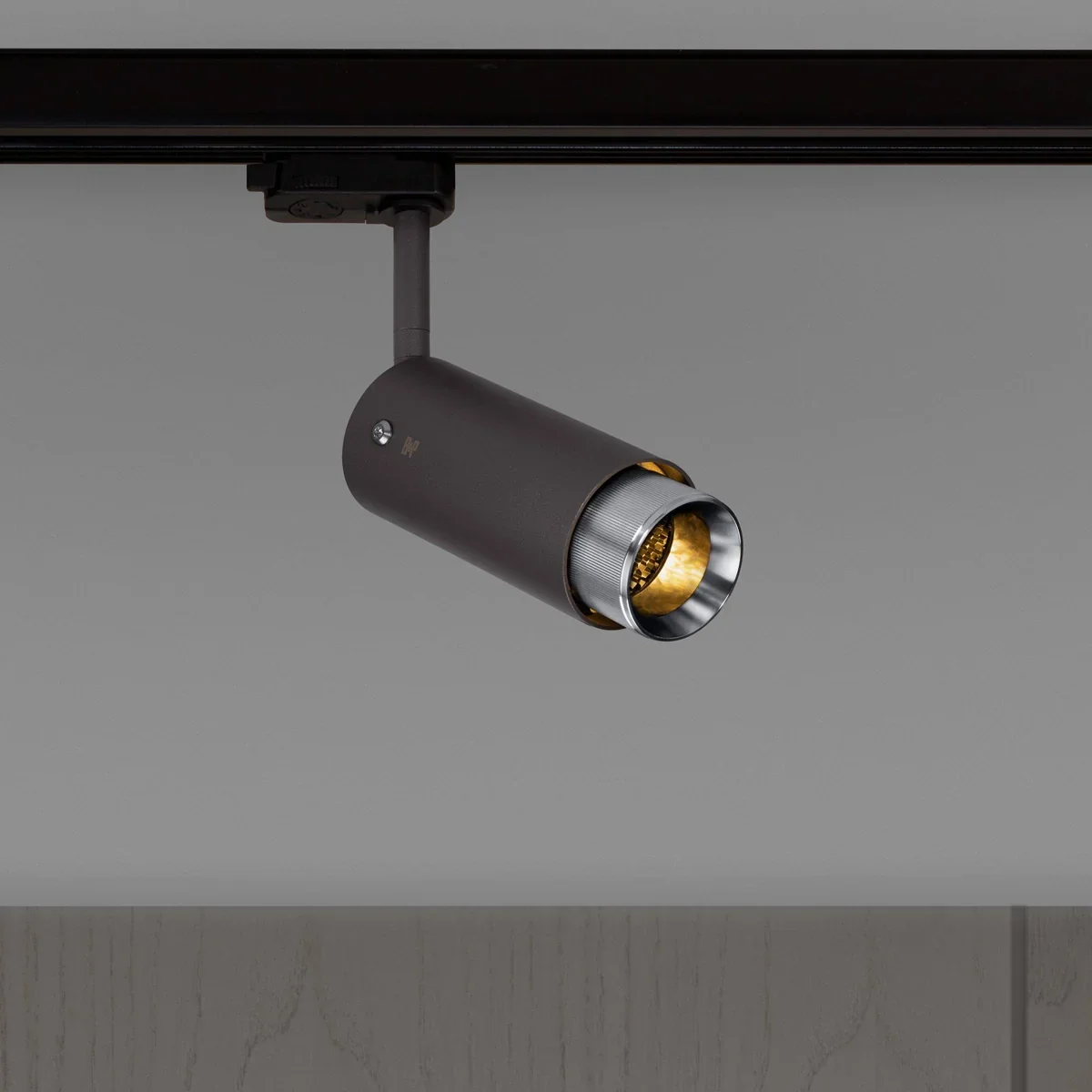 Lampa szynowa punktowa Exhaust Linear Stalowa Grafitowa ze Srebrnym