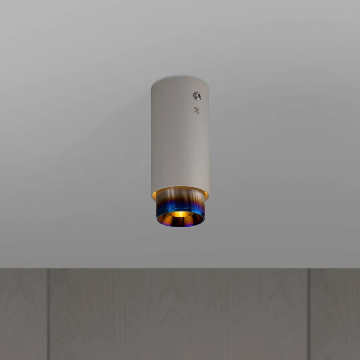 Lampa sufitowa punktowa Exhaust Linear Stalowa Szara z Paloną Stalą