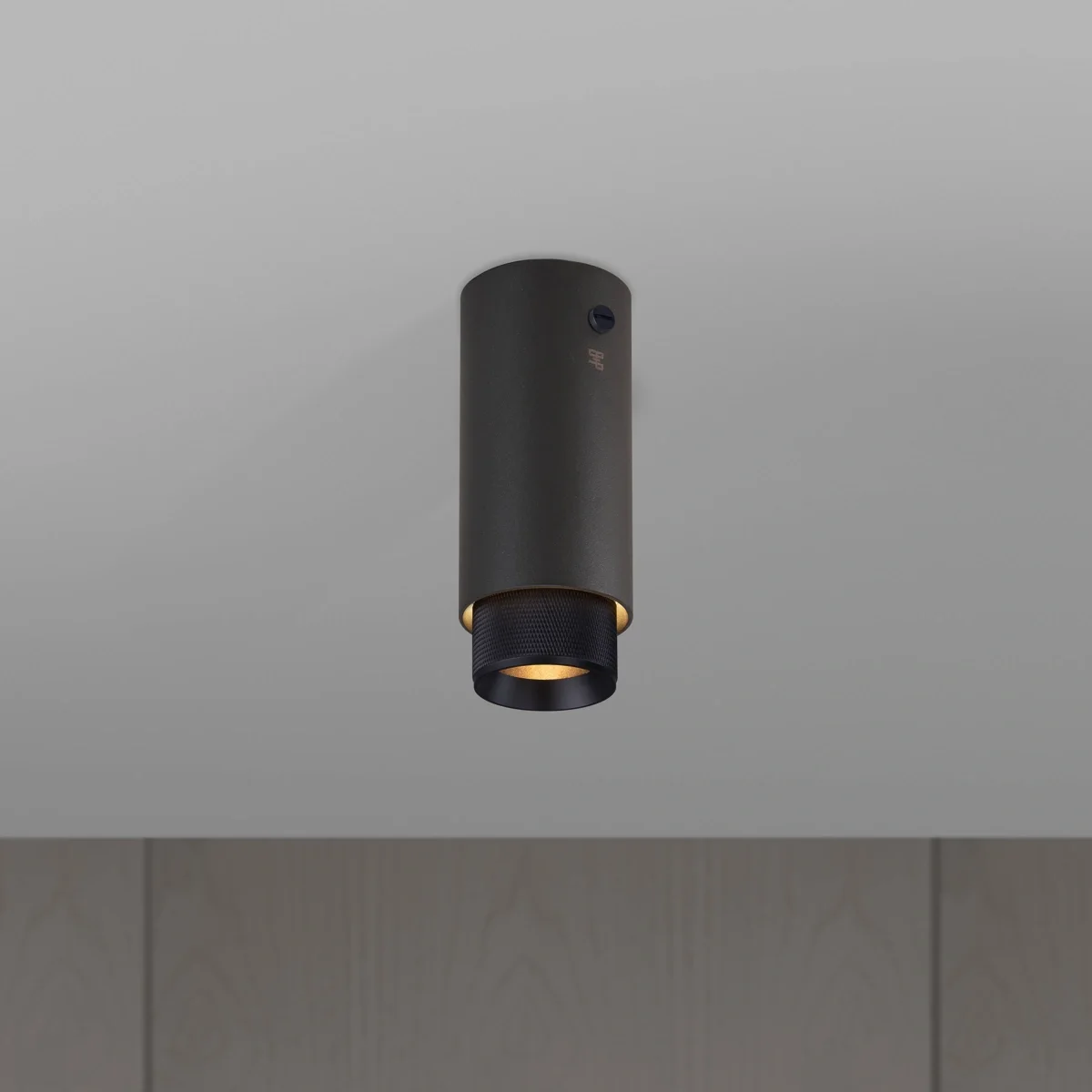 Lampa sufitowa punktowa Exhaust Cross Stalowa Grafitowa z Czarnym