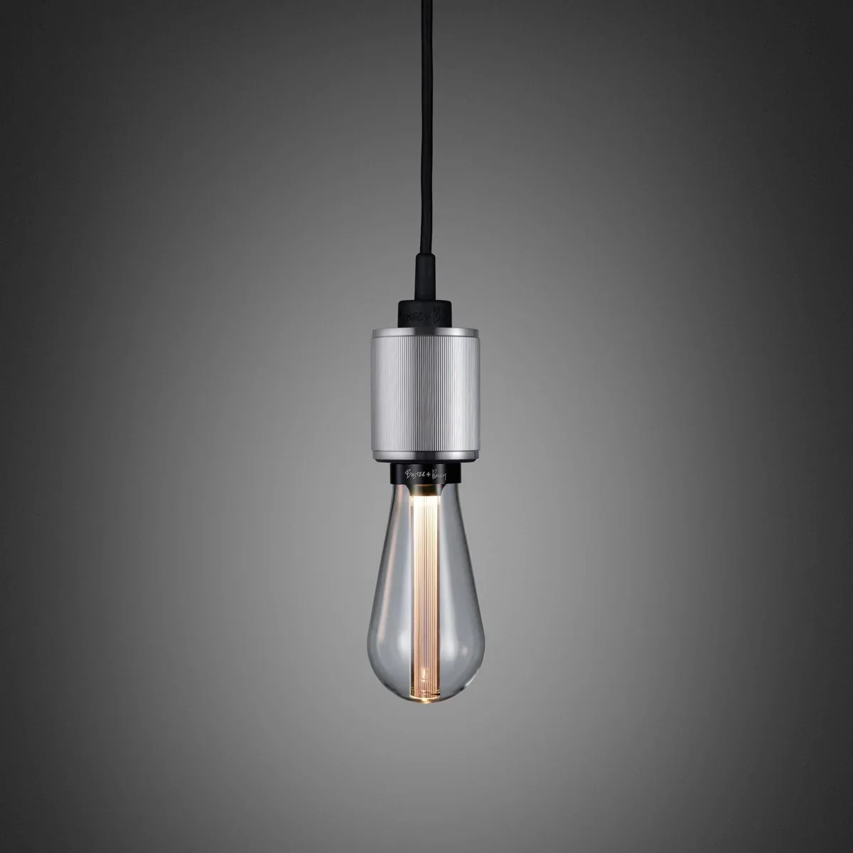 Lampa wisząca Heavy Metal Linear Stalowa Srebrna